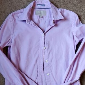 Banana Republic pink, long sleeve, button down